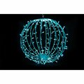 Queens Of Christmas 20 in. LED Sphere Lights, Teal - 200 Count S-200SPH-TL-20